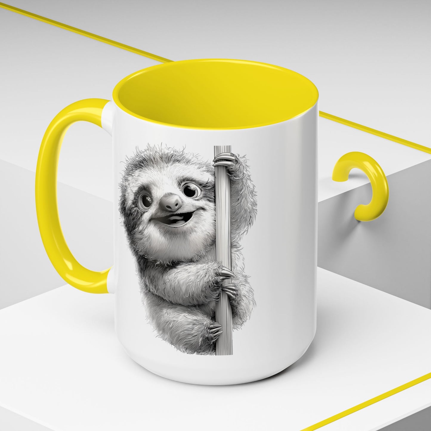 Happy Sloth Coffee Mug (11, 15oz)