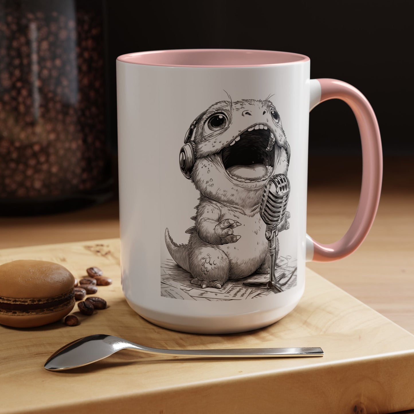 Singing Creature Design Coffee Mug (11, 15oz)