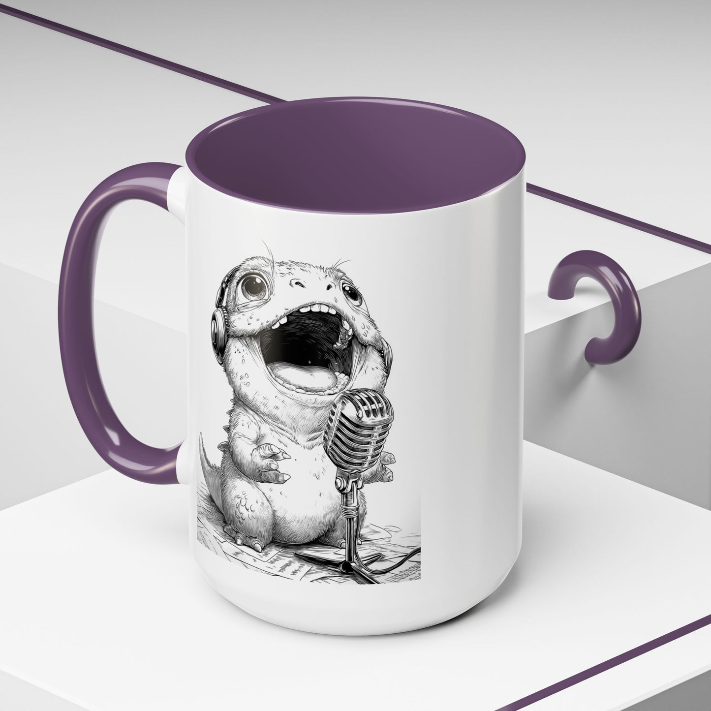 Singing Creature Design Coffee Mug (11, 15oz)