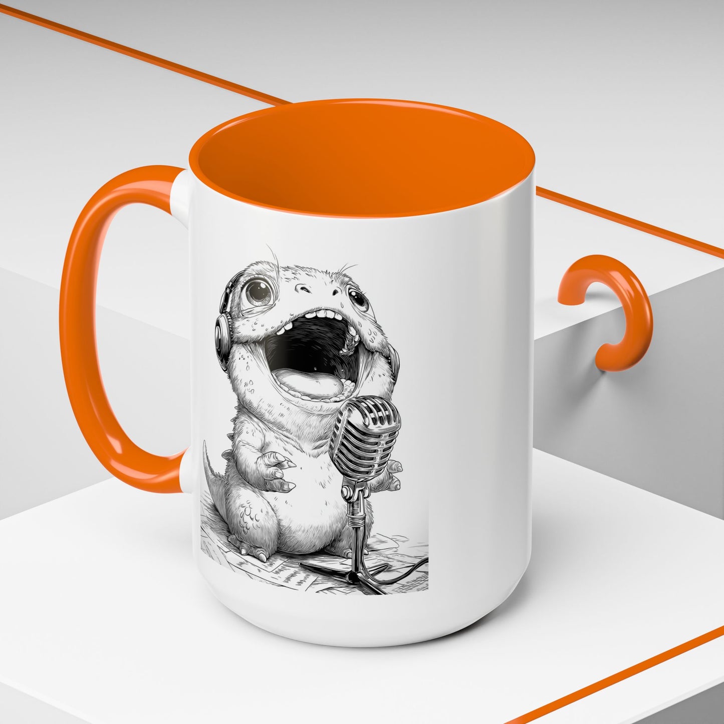Singing Creature Design Coffee Mug (11, 15oz)