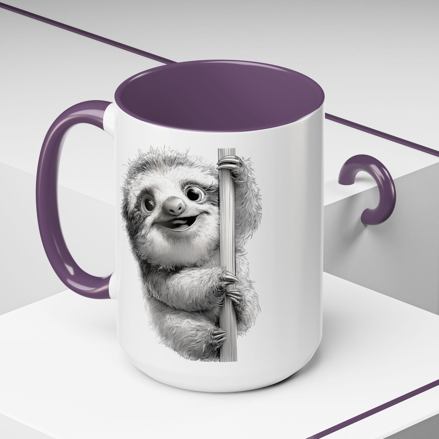 Happy Sloth Coffee Mug (11, 15oz)