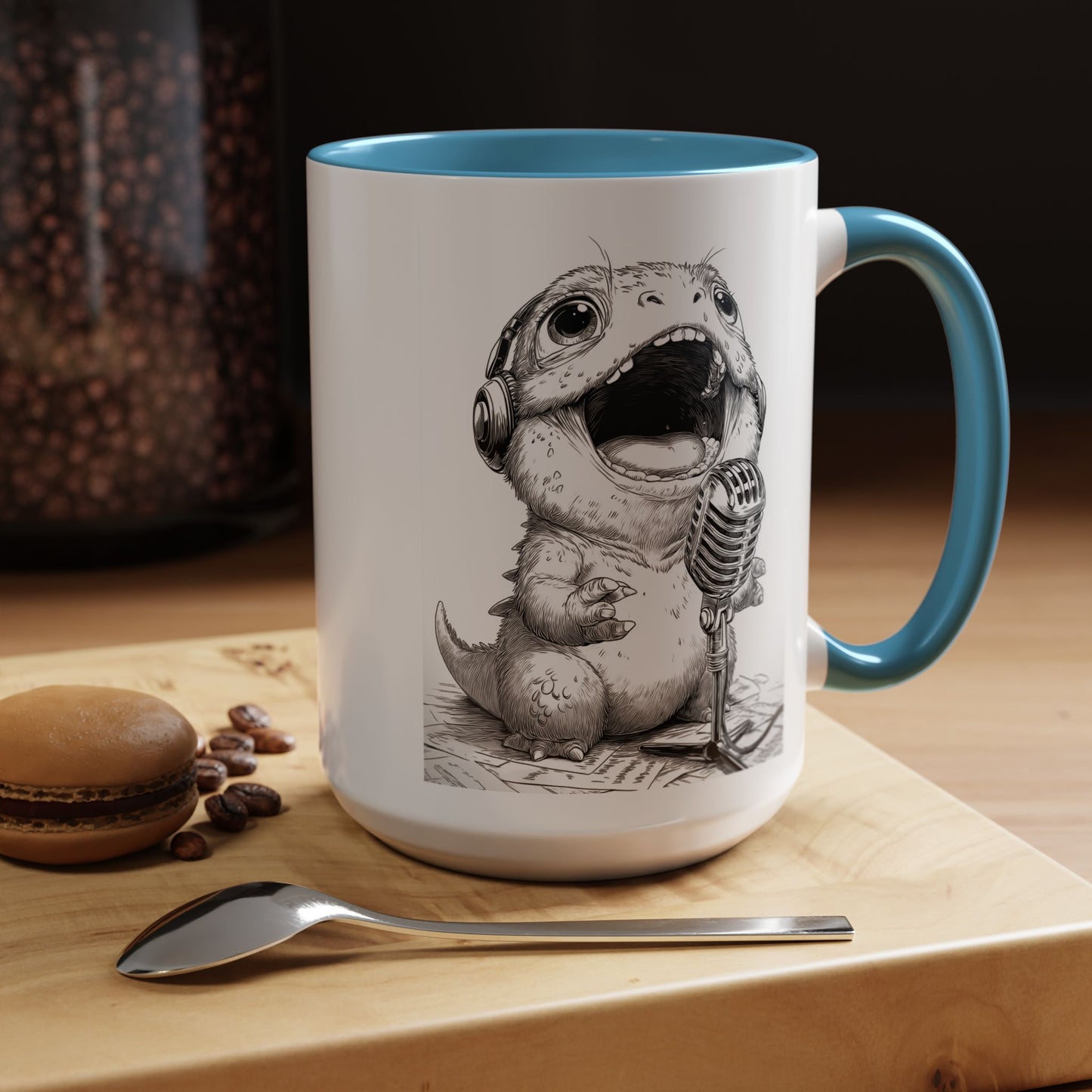 Singing Creature Design Coffee Mug (11, 15oz)