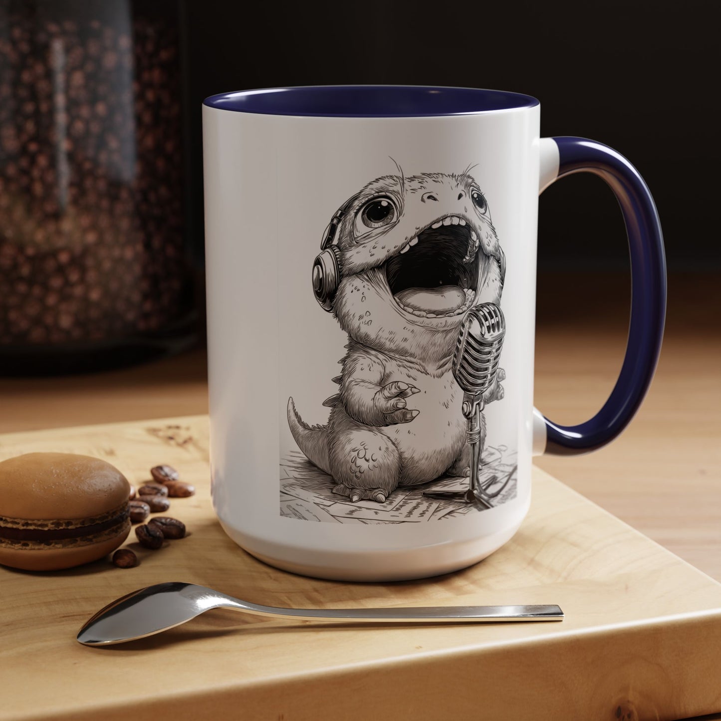 Singing Creature Design Coffee Mug (11, 15oz)
