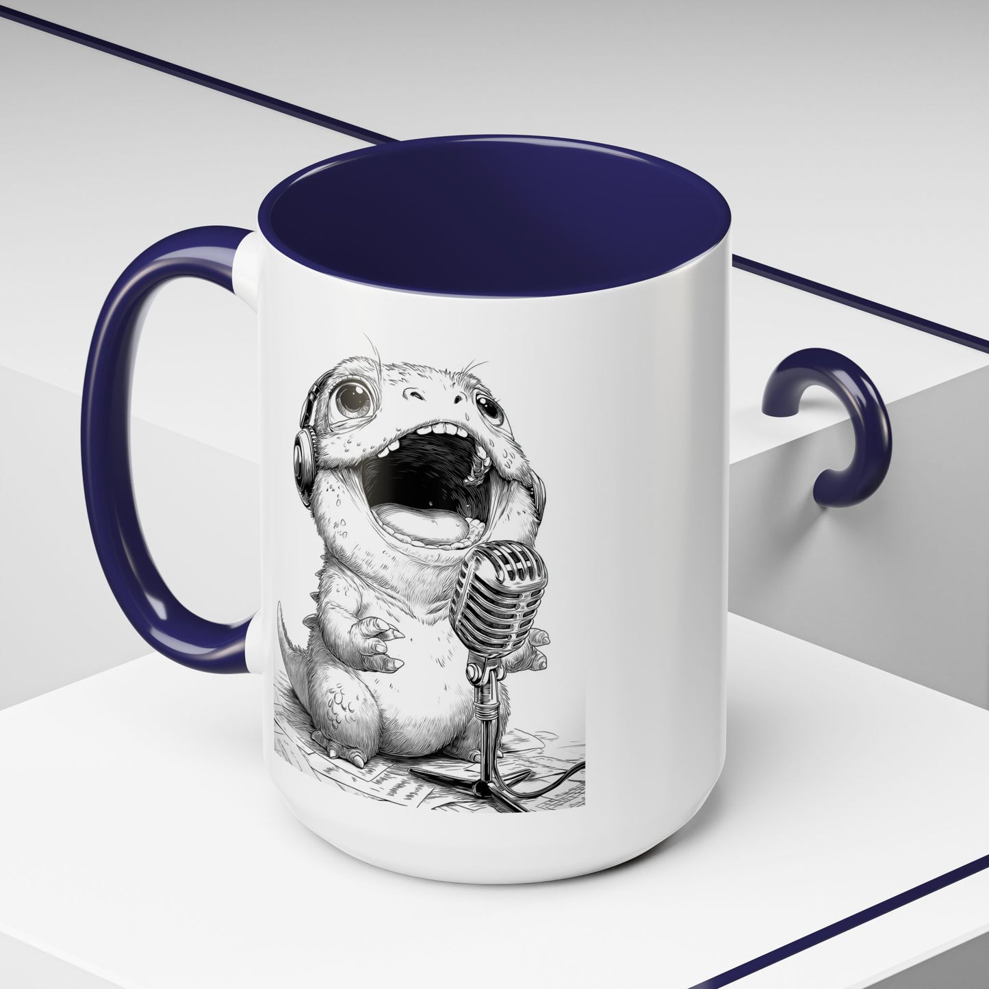 Singing Creature Design Coffee Mug (11, 15oz)