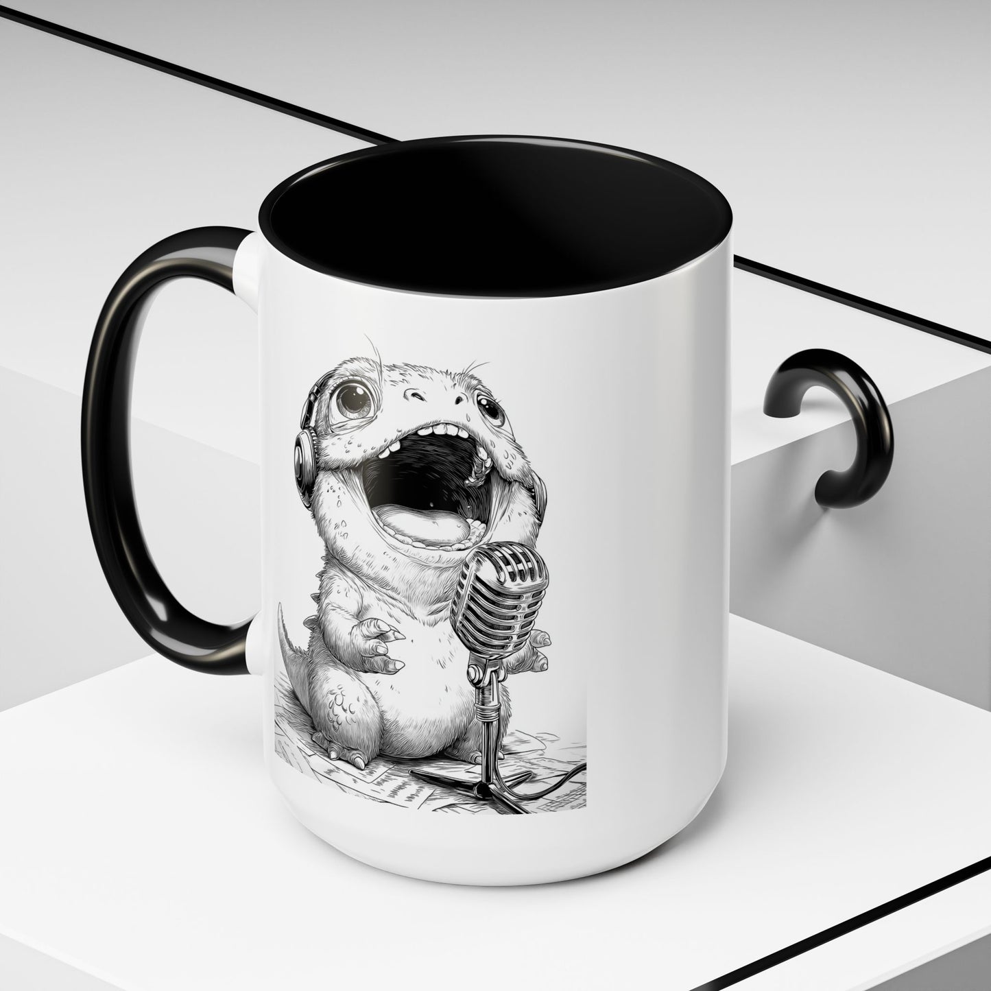 Singing Creature Design Coffee Mug (11, 15oz)