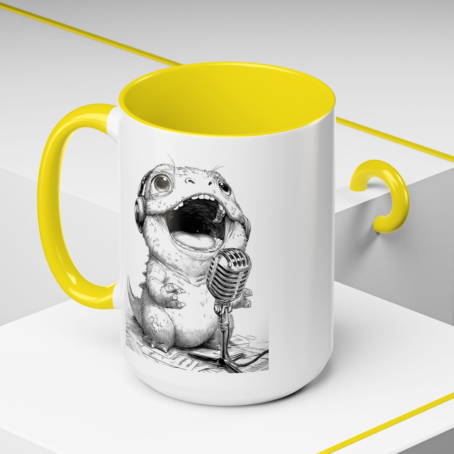 Singing Creature Design Coffee Mug (11, 15oz)