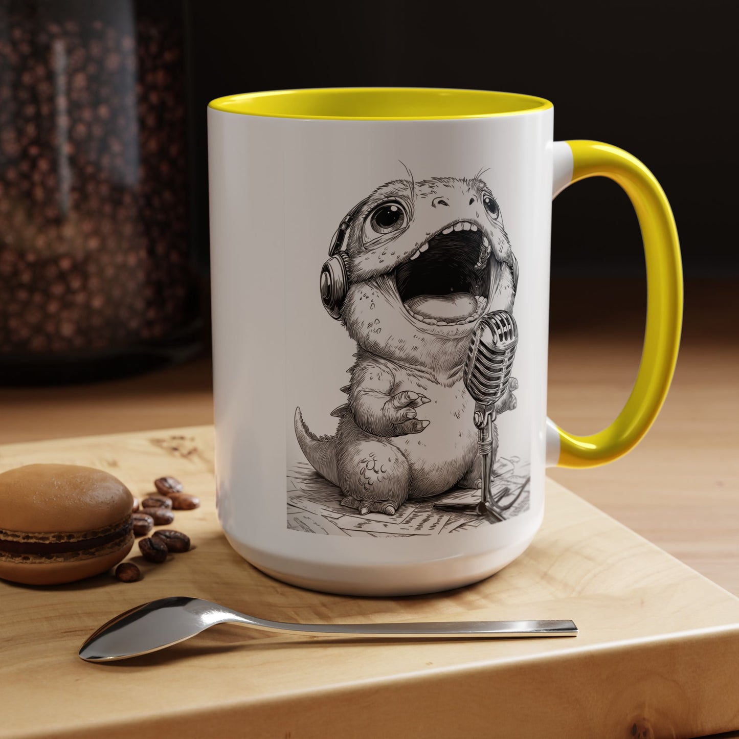 Singing Creature Design Coffee Mug (11, 15oz)