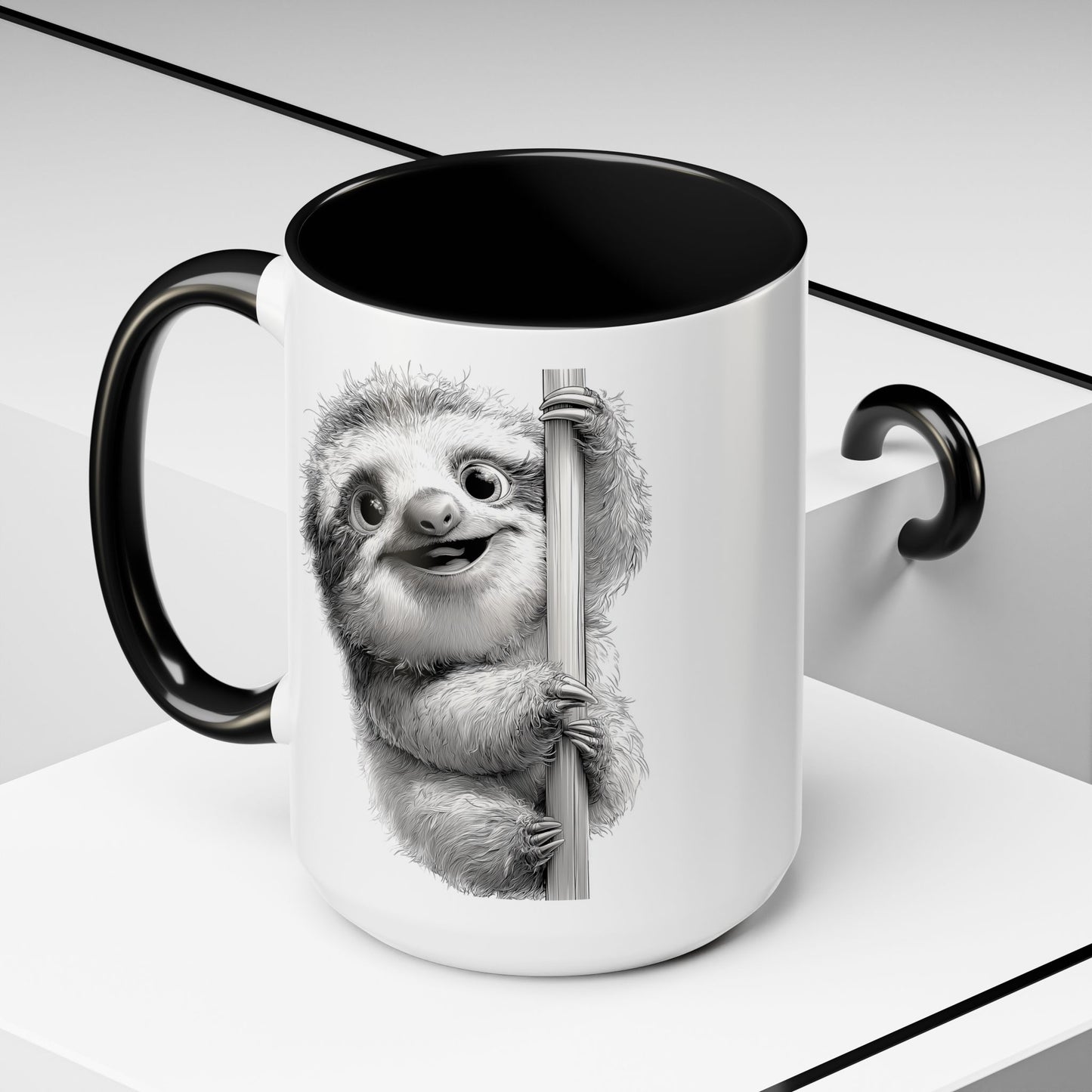 Happy Sloth Coffee Mug (11, 15oz)