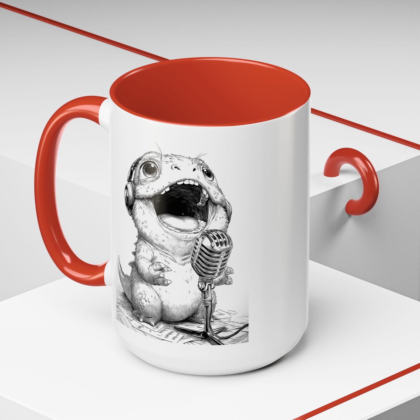 Singing Creature Design Coffee Mug (11, 15oz)