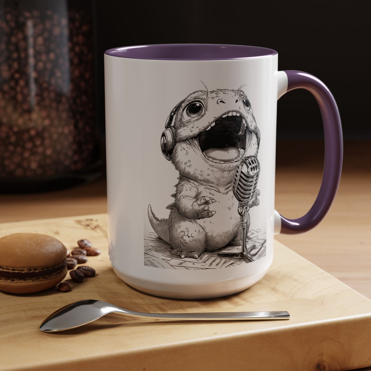 Singing Creature Design Coffee Mug (11, 15oz)