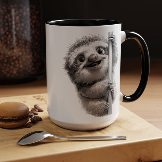 Happy Sloth Coffee Mug (11, 15oz)