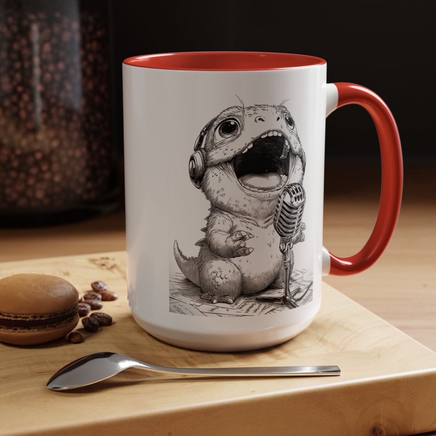 Singing Creature Design Coffee Mug (11, 15oz)