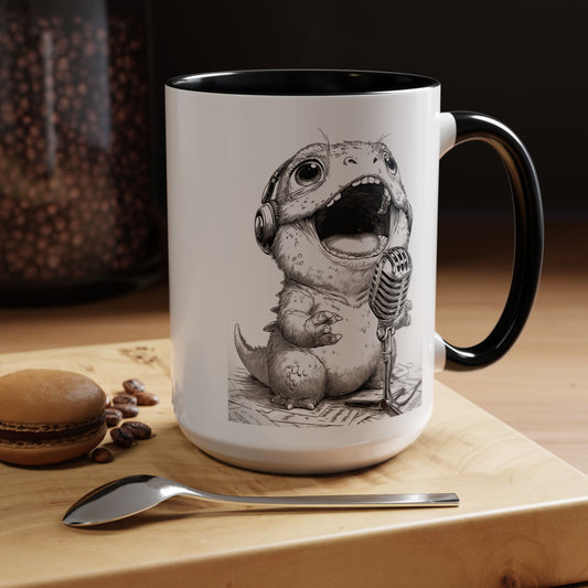 Singing Creature Design Coffee Mug (11, 15oz)